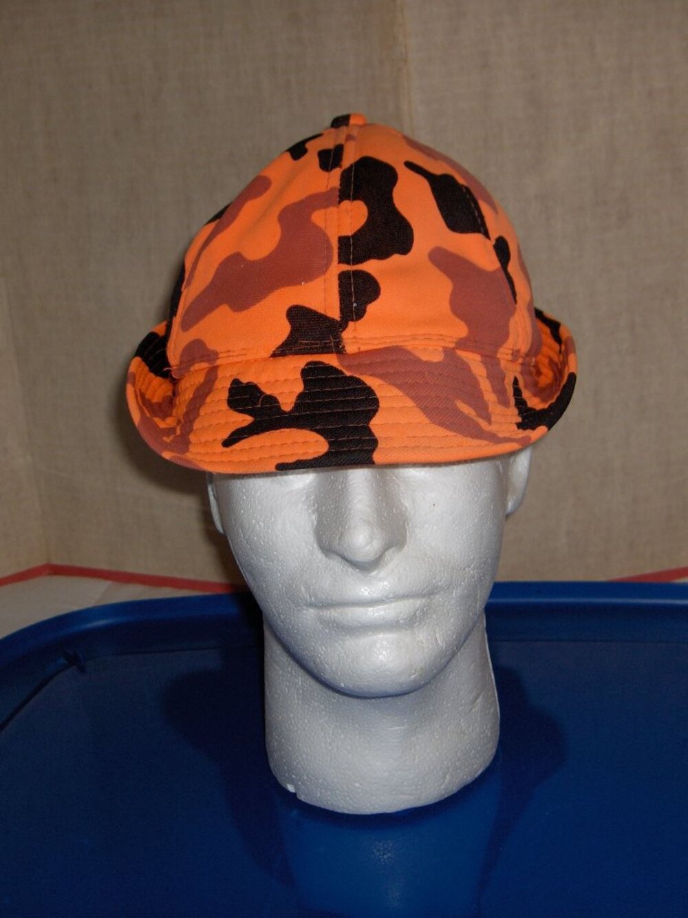 Orange Camo Jones Cap, M, Ear Protector flaps